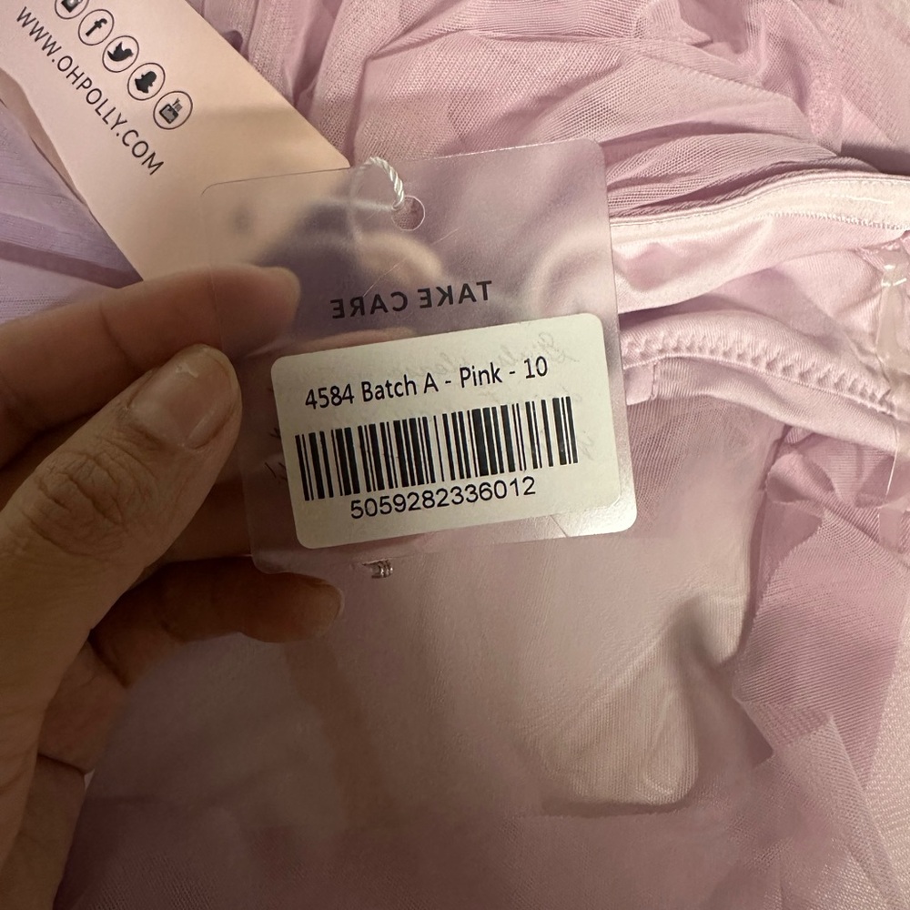 Oh Polly Strapless Dress in Lavender - Picture 3 of 6